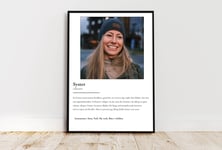 Poster - Personlig text och bild 70x100