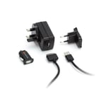 Griffin PowerDuo Car & UK EU Wall Charger USB to Apple 30-pin, Black GA23105