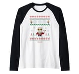 Universal Monsters Invisible Man Spectral Ugly Sweater Raglan Baseball Tee