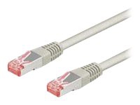 goobay - Nätverkskabel - RJ-45 (hane) till RJ-45 (hane) - 5 m - par i metallfolie (PiMF) - CAT 6 - formpressad - grå