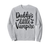 Daddy's Little Vampire Midnight Gothic Halloween Dad Kids Sweatshirt