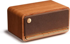 Mp230 - Enceinte Portable Bluetooth Sans Fil Rétro Lecture Via Bluetooth, Aux Et Carte Micro Sd, Marron