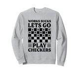 Checkers Strategy Classic - Board Game Checkers Sweatshirt