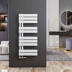 Meykoers - Sèche-serviette eau chaude 899x400mm Radiateur Blanc plates Asymétrique sèche-serviettes - Design latérale, 380 Watts