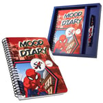 Marvel Agenda, Journal Intime Enfant Ado avec Stickers et Stylo, Carnet Secret Fille Garcon (Rouge Spiderman)