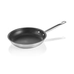 WAS Germany Poêle Cookware 21 avec revêtement anti-adhésif PTFE, Ø 24 cm, acier nickel-chrome 18/10