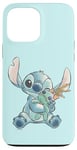 Coque pour iPhone 13 Pro Max Disney Lilo & Stitch Ohana Means Family Cute Hug Sketch V2