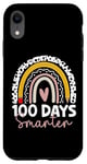 Coque pour iPhone XR 100 Days Smarter Teacher Rainbow, 100e journée d'école