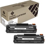 CE278A 78A Cartouches de Toner Compatible avec Imprimantes HP Laserjet Pro P1606, P1606DN, P1600, P1560, P1566, M1536DNF, M1536 MFP(2 Noir).[G274]