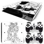 Kit De Autocollants Skin Decal Pour Console De Jeu Ps4 Slim Crane D'horreur Complet Du Corps, T1tn-Ps4slim-6487