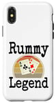 iPhone X/XS Funny Rummy Legend Card Game Winner Winning Game Night Dad Case