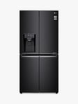 LG GML844MC7E Freestanding 60/40 American Fridge Freezer, Matte Black