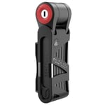 Antivol velo pliable-pliant a cle seatylock mini 75cm noir-rouge type couteau - 