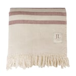 Jean & Len 100% Organic Cotton Beach Towel with Fringes, Oeko-Tex & GOTS Certified, Soft Cotton Fabric on the Front and Absorbent Terry Cloth on the Back, Beach Towel, 90 x 165 cm