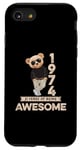 Coque pour iPhone SE (2020) / 7 / 8 51e anniversaire homme femme 1974 original Awesome ours en peluche