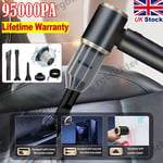 95000pa Powerful Car Vacuum Cleaner Wet/Dry Cordless Strong Suction Handheld UK