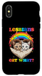 Coque pour iPhone X/XS Les lesbiennes mangent ce qui a choqué Cat Lesbian LGBTQ Pride Gay Rights