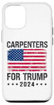 Coque pour iPhone 15 Pro Charpentiers pour Trump 2024