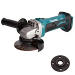 Makita DGA452Z 18V LXT Li-ion 115mm Angle Grinder Body with Locking Flange Nut