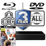 Panasonic Blu-ray Player DP-UB450 MultiRegion 4K & The Secret Life of Pets UHD
