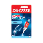 Loctite Super Glue-3 Spécial verre, colle forte pour des collages verre sur verre, colle liquide résistante à l'eau et aux détergents, colle transparente, 3 g