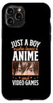 Coque pour iPhone 11 Pro Juste un garçon qui aime les anime et les jeux vidéo