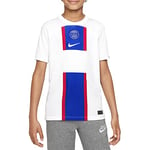 NIKE Paris Saint-Germain FC DN2740 PSG Df Stad T-Shirt Men's White/Old Royal/White XS