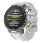 Garmin Fenix ​​7S / 6S Pro / 5S Plus Klockarmband i silikon, 20 mm - Vit