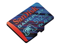 SanDisk GamePlay - Flashminnekort - 512 GB - A2 / Video Class V30 / UHS-I U3 - microSDXC UHS-I
