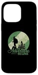 Coque pour iPhone 14 Pro Max The Adventure begins Randonnée Nature