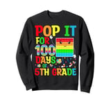 Pop It for 100 Days Of School 5th Grade Teacher Kids 100 Day Sweatshirt