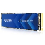 ORICO 1To NVMe M.2 SSD PCIe Gen3.0x4 2280, Jusqu'à 3100 Mo/s, 3D NAND SSD Intern (avec Dissipateur Thermique), pour PC et Montage Vidéo-J10