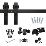 Skecten - 183CM Quincaillerie Kit de Rail pour Porte Coulissante Hardware Ensemble Industriel pour Porte Suspendue en Bois