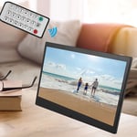 UK Plug 110‑240V 11.6in 1920*1080 IPS HD Digital Photo Album Frame Video Music P