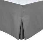 Tour de lit Cache Sommier 180 X 20 CM + 30 CM Gris Anthracite