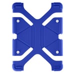 Coque pour tablette 8.9 à 12 pouces Universel Silicone Gel Bumper Fonction support Avizar bleu