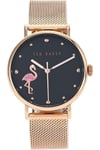 Ted Baker Ladies Phylipa Flamingo Rose Gold 37mm Watch BKPPHF019