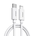 Joyroom USB-C til Lightning MFI-kabel, PD, 27W, 3A, 1,2m - hvit