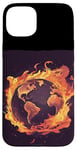 iPhone 15 Plus Cool World in Flames Costume for Boys and Girls Case