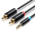 vention bclbk 8 m 2 rca a brancher 3.5 mm cable