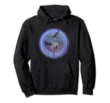 Kettle of Vultures in front of night sky and tree Pullover Hoodie