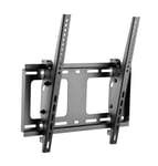 BRATECK 32&quot;-55&quot; Heavy-Duty Tilting  TV Wall Mount Bracket. Max Load 80Kgs. VESA Support up to 400x400. Post-instal Leveling Adjustment. Black Colour.