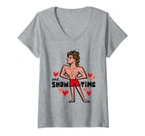 Womens Stranger Things Lifeguard Billy And Show Time V-Neck T-Shirt