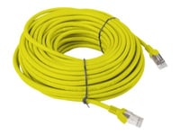 Lanberg - Patchkabel - Rj-45 (Hane) Till Rj-45 (Hane) - 20 M - Utp - Cat 6 - Knutlös - Gul, Ral 1028