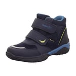 Superfit Boys Storm Leicht gefütterte Gore-Tex Sneaker, Blau/Gelb 8050