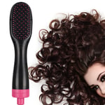 2-in- H Blow Dryer  Straightener Curler Comb Infrared Hot  Brush