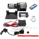 Eosnow - Treuil de récupération électrique 3000lbs, Kit de télécommande à fil 12V pour camion suv atv remorque de bateau de remorquage