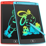 Tablette Enfant de 8,5 Pouces, Lot 2 Ardoise Magique pour Enfants, Ardoise LCD pour Enfants, Jouets pour Enfants, Gribouillages Colorés, Cadeaux pour les Filles de 3 à 8 ans, Garçons