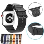 SKALO Nato-armband Nylon Apple Watch Series 1-3 42mm - Fler färger Blå