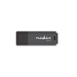 Nedis - Flash Drev | 128 GB | USB Type-A | Læs hastighed: 80 MB/s | Skrivehastighed: 10 MB/s - FDRIU3128BK